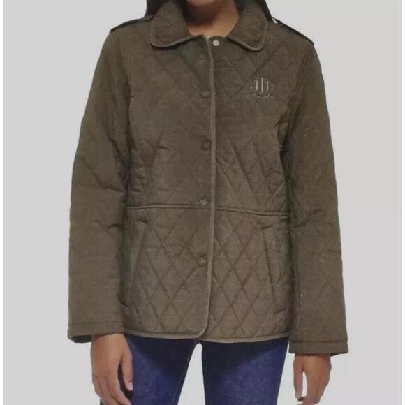 Tommy Hilfiger Jackets & Blazers - Tommy Hilfiger Women's Quilted Snap Jacket Size L O9